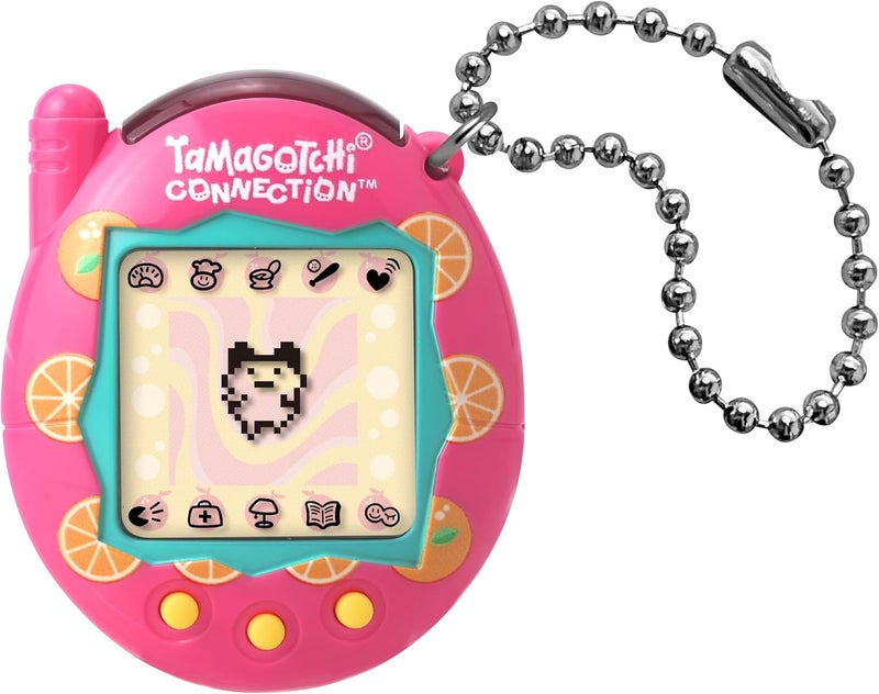 Ban Dai Tamagotchi Connection Citrus|Tamagotchi Original Cyber Pet 90s Adults and Kids Toy with Chain | Retro Virtual Pets are Great Boys and Girls Toys or Gifts for Ages 6+ - Image 1